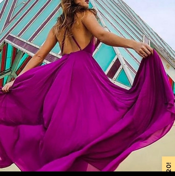 Lulus Dresses & Skirts - Mythical Kind of Love Slate Purple Maxi Dress XL